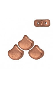 Ginko Leaf Beads 7.5x7.5mm Matte metallic bronze copper